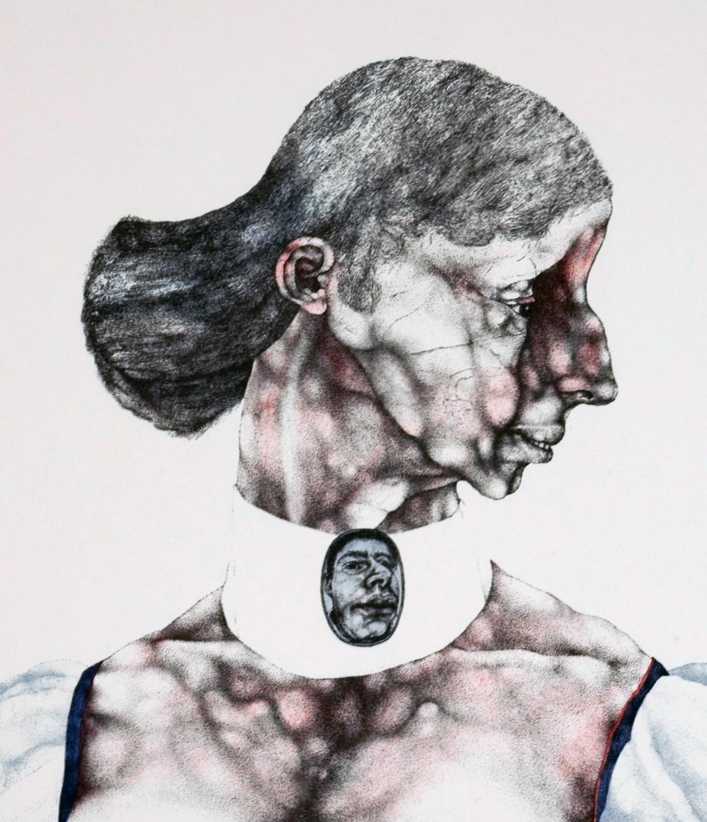 The Dirndl Model / - The strangeness of the homeland - - Print by Reiner Schwarz