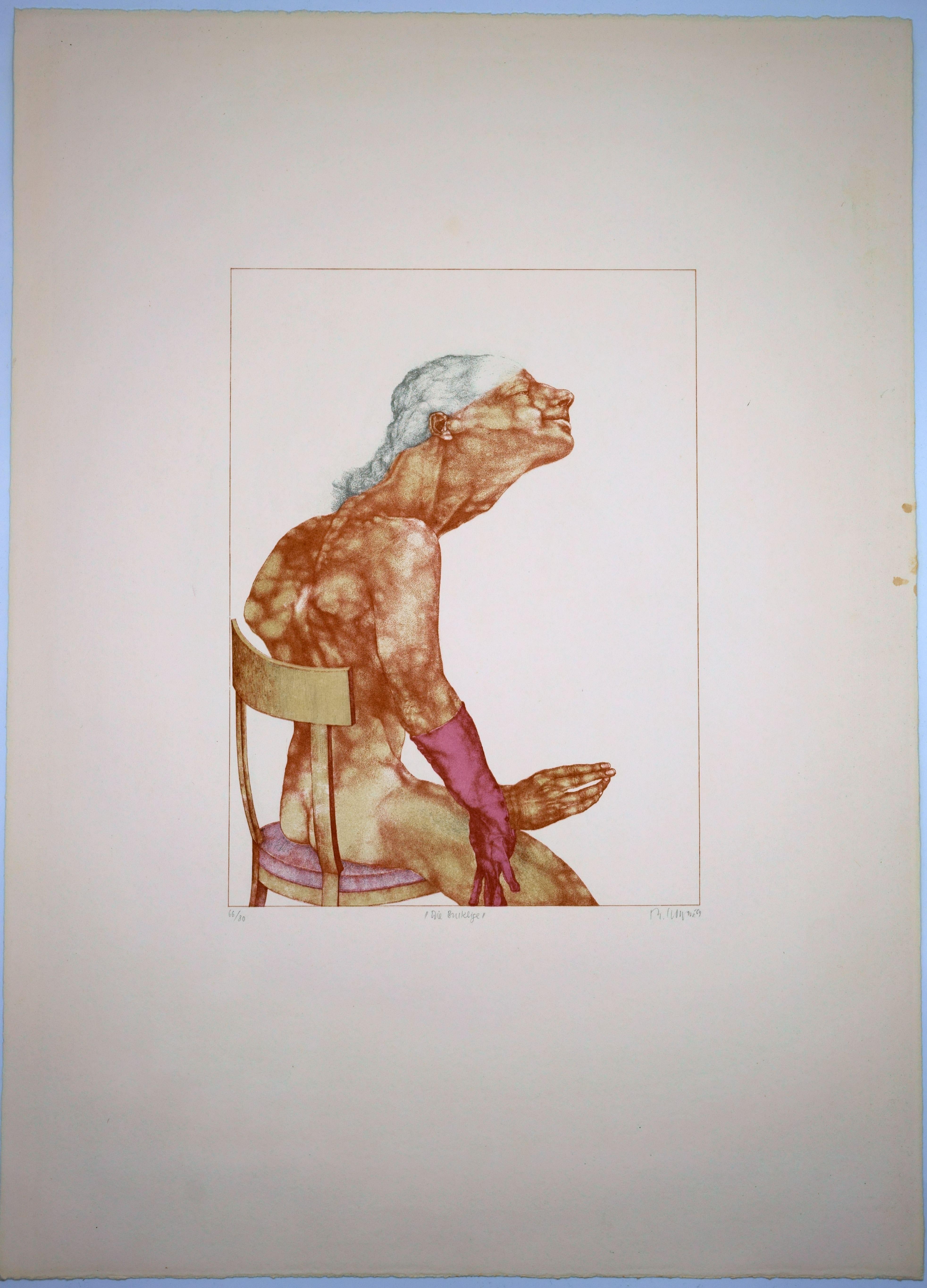 The Hunchback / - Strange beauty - - Surrealist Print by Reiner Schwarz