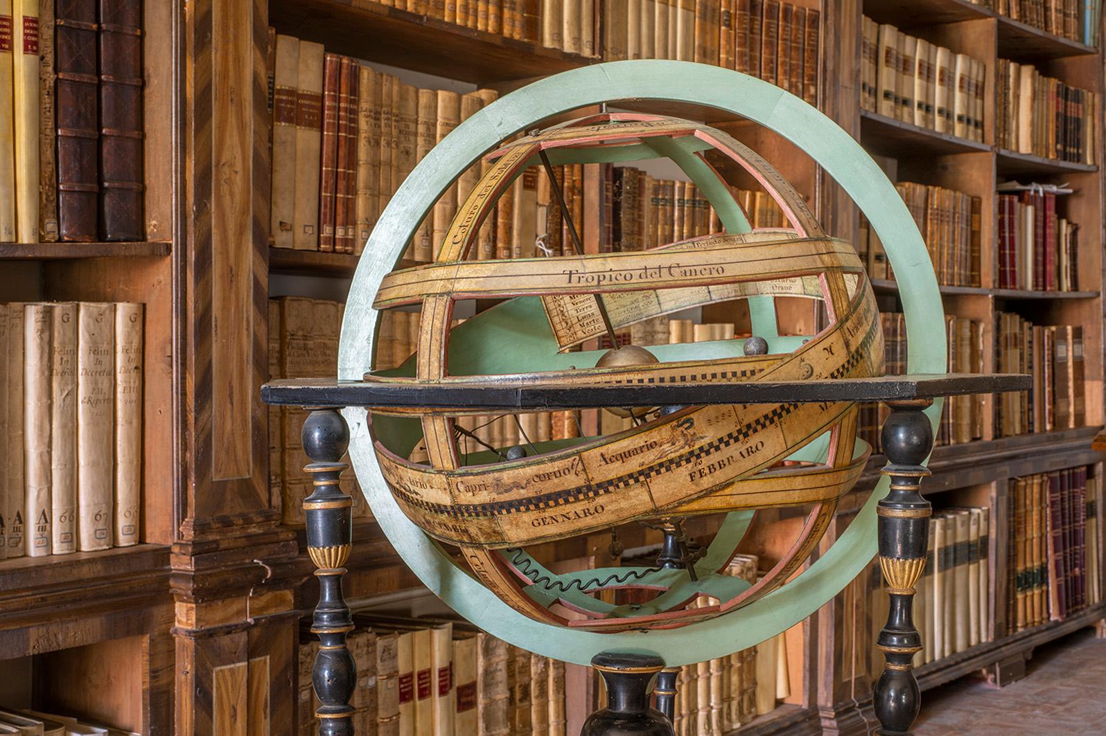 Reinhard Görner Landscape Photograph - Cosmic Spheres, Biblioteca Communale, Imola, Italy