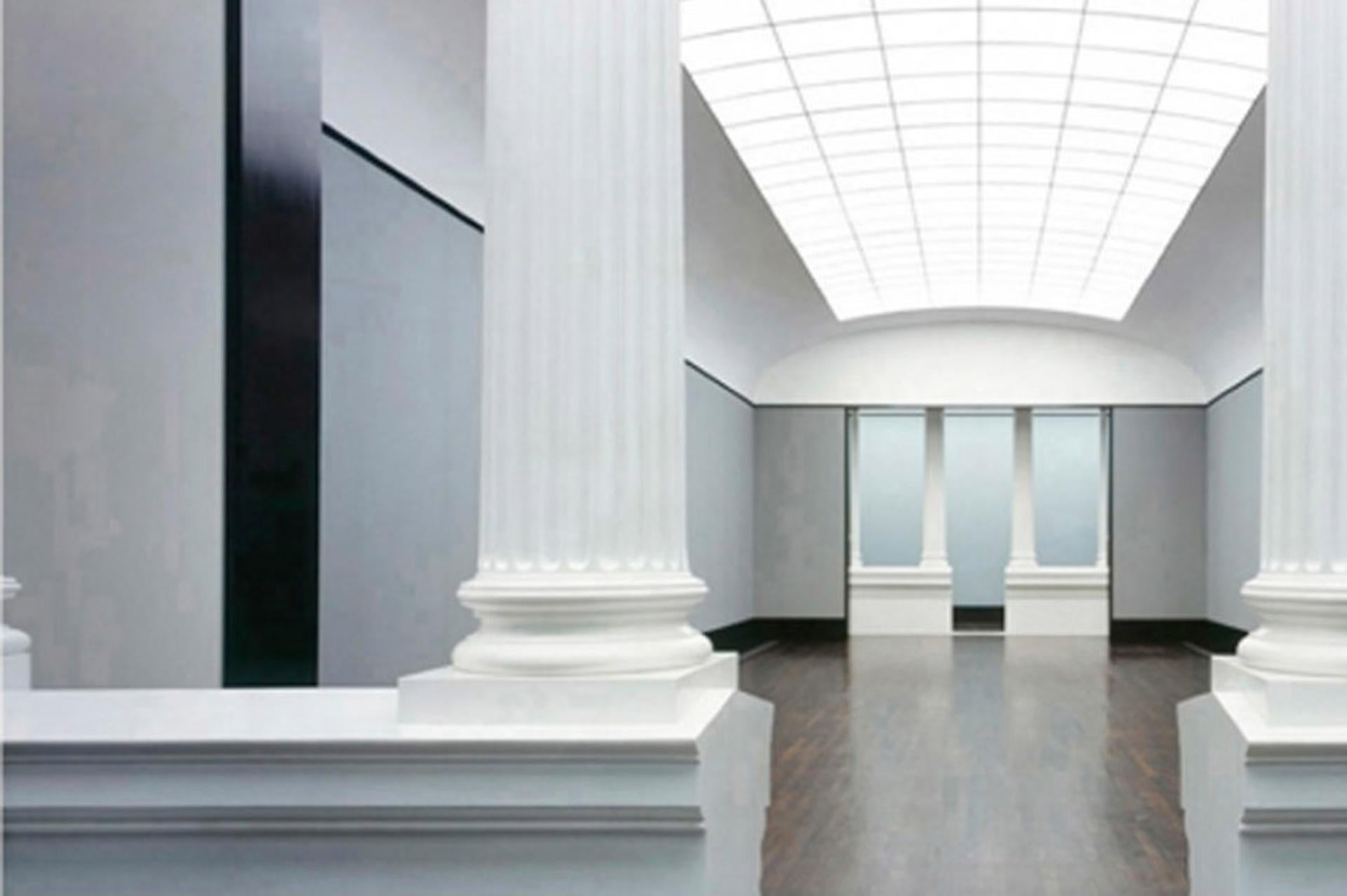 Sala con colonne, Vecchia Galleria Nazionale, Berlino, fotografia architettonica - Photograph di Reinhard Görner