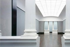 Sala con colonne, Vecchia Galleria Nazionale, Berlino, fotografia architettonica