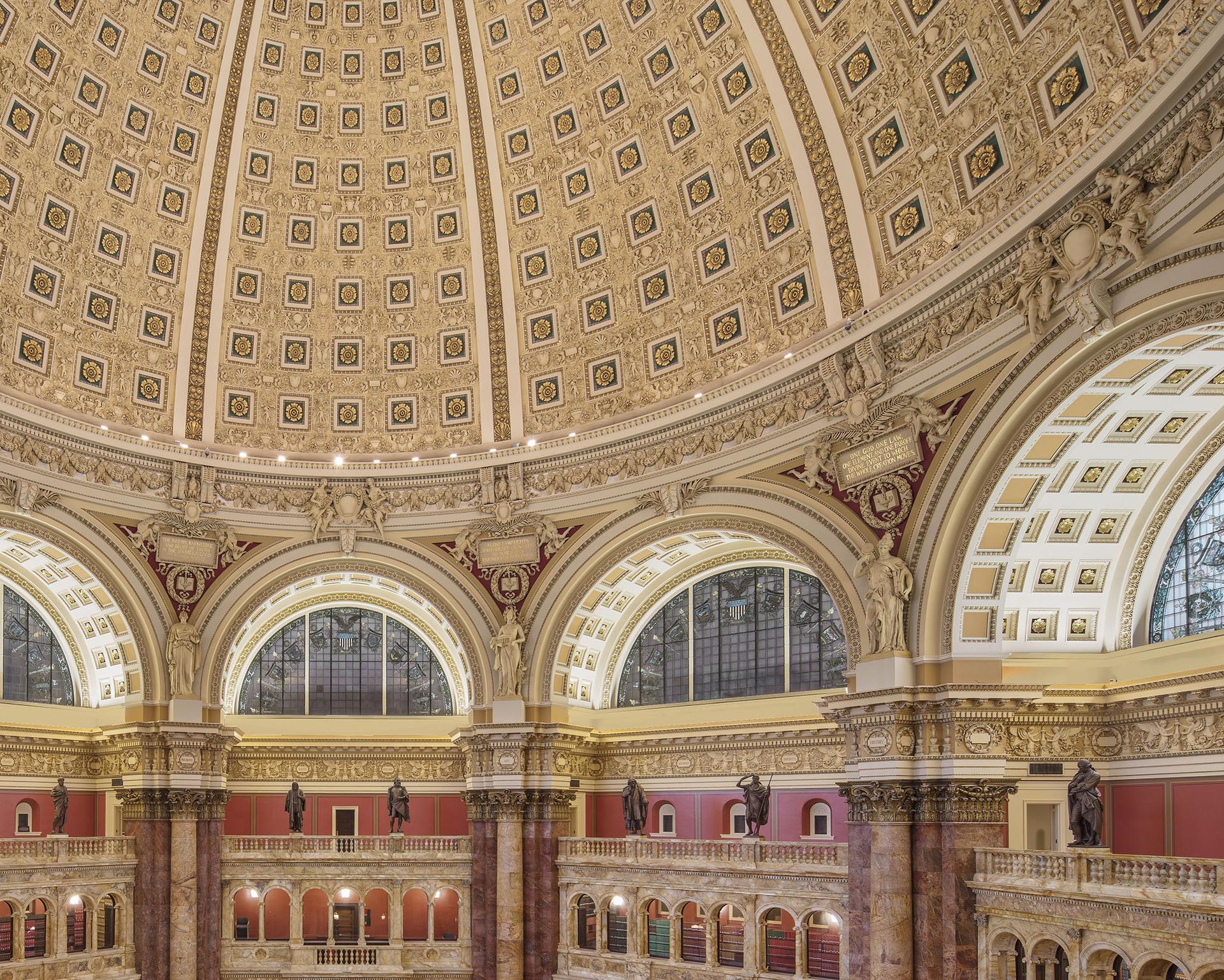 Bibliothek des Kongresses I, Washington DC (Braun), Landscape Photograph, von Reinhard Görner