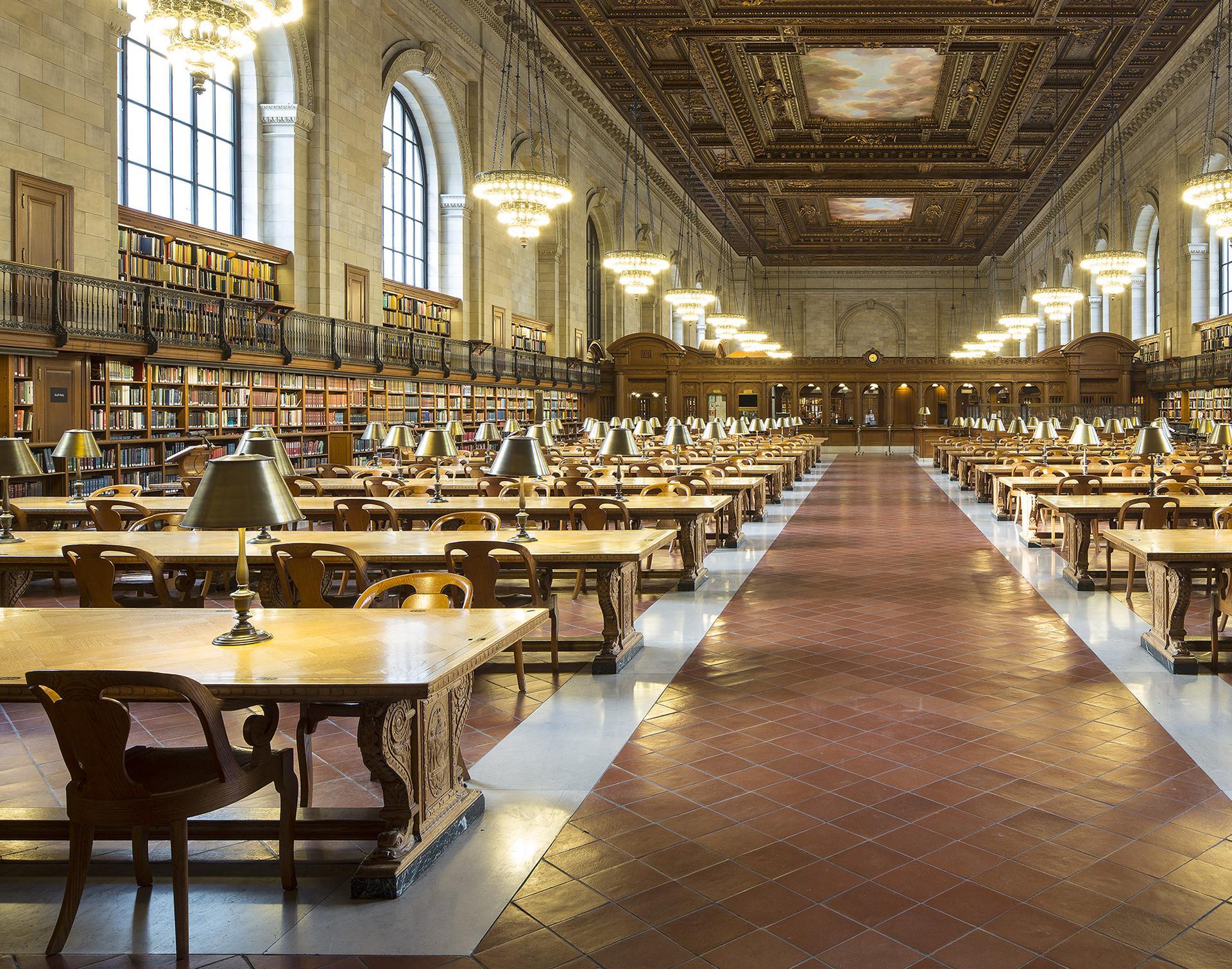 Sala di lettura principale Rose (Biblioteca pubblica di New York) - Photograph di Reinhard Görner