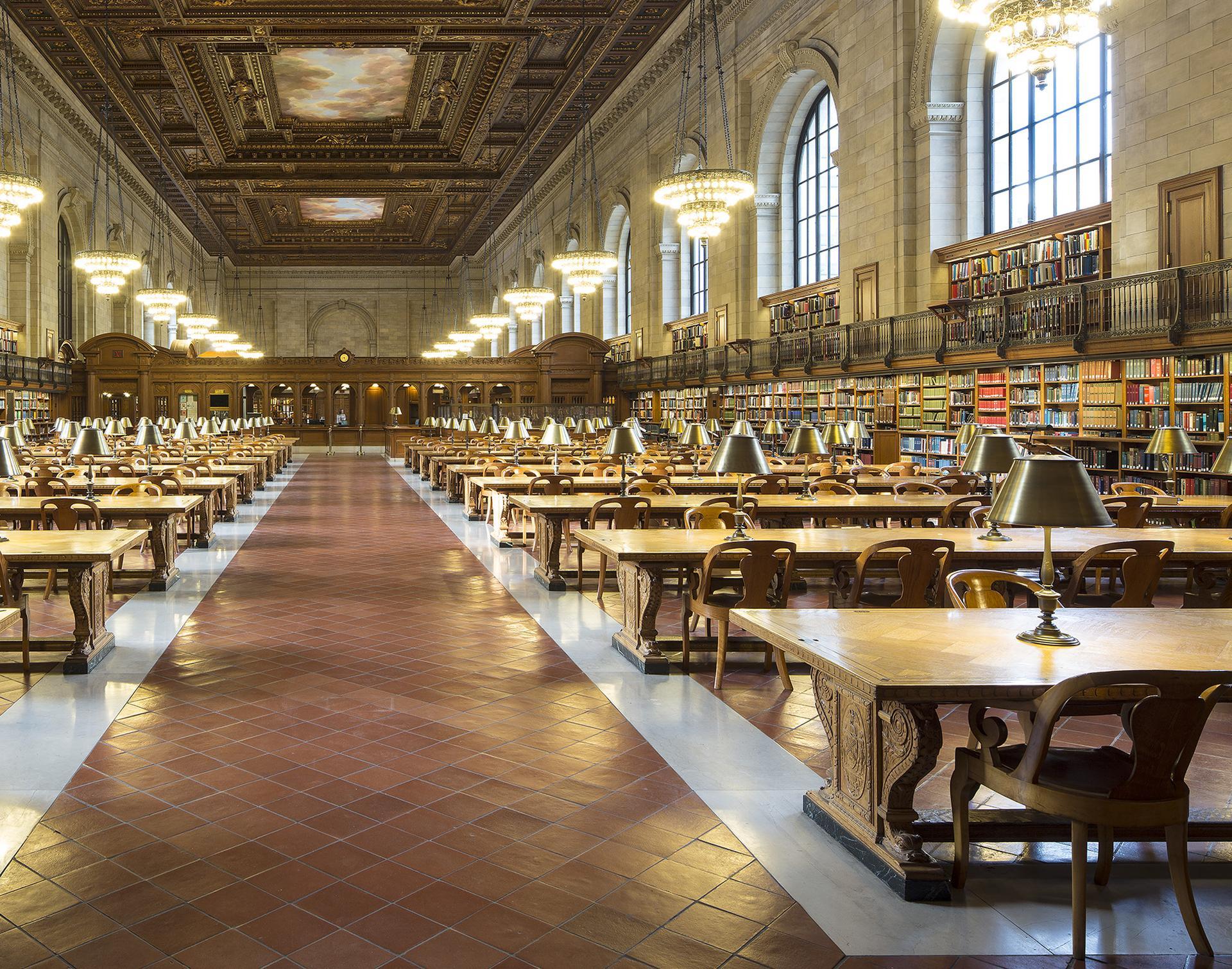 Sala di lettura principale Rose (Biblioteca pubblica di New York) - Photograph Concettualismo di Reinhard Görner