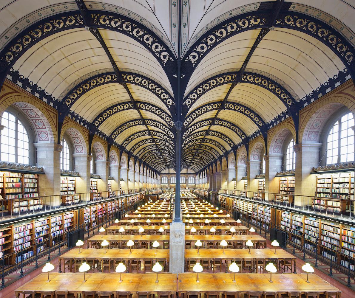 ""Sainte-Genevive Library", Fotografie von Reinhard Grner (50x59 Zoll), 2018