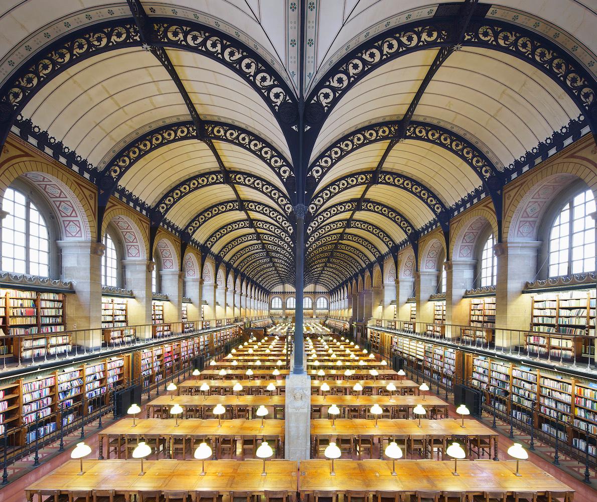 Reinhard Görner Figurative Photograph – ""Sainte-Genevive Library", Fotografie von Reinhard Grner (50x59 Zoll), 2018