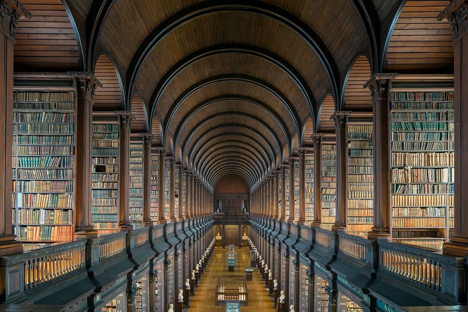 Reinhard Görner Landscape Photograph - The Long Room V, Trinity College Library, Dublin Ireland