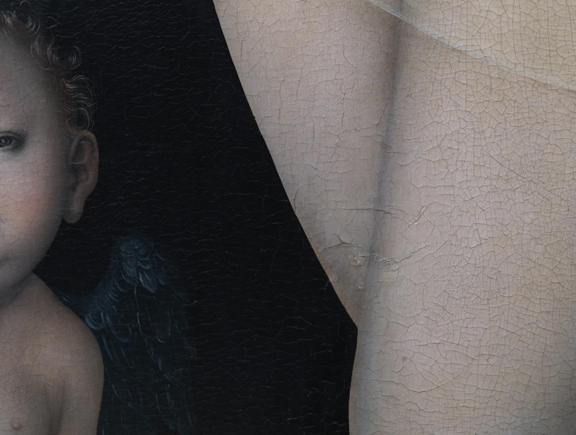 Venus y Amor I, 1530, Lucas Cranach the Elder, Fotografía de detalle de la pintura - Photograph Conceptual de Reinhard Görner