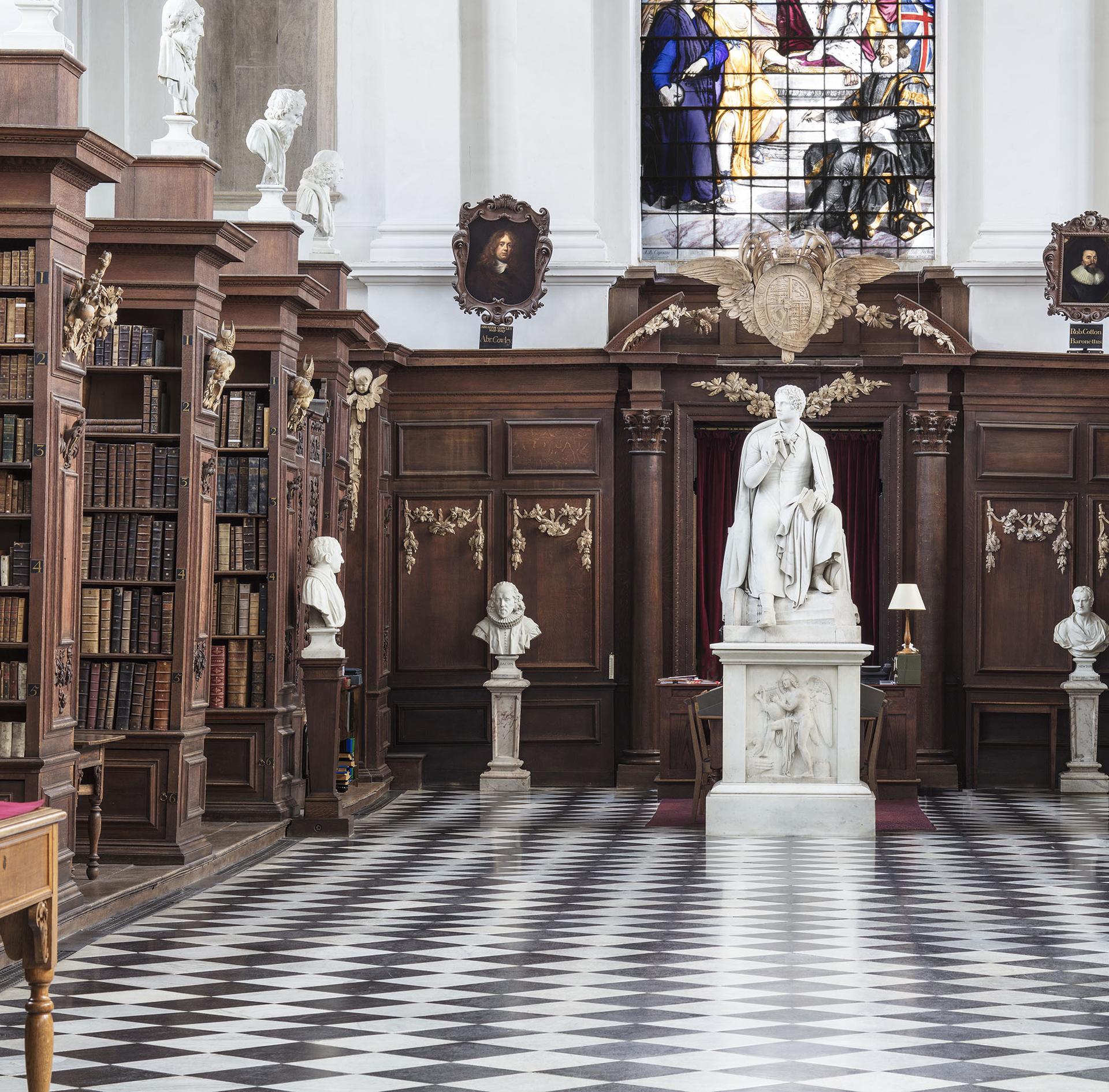 Wren Library, Cambridge, England, German Interior Architecture Photograph - Gray Still-Life Photograph by Reinhard Görner