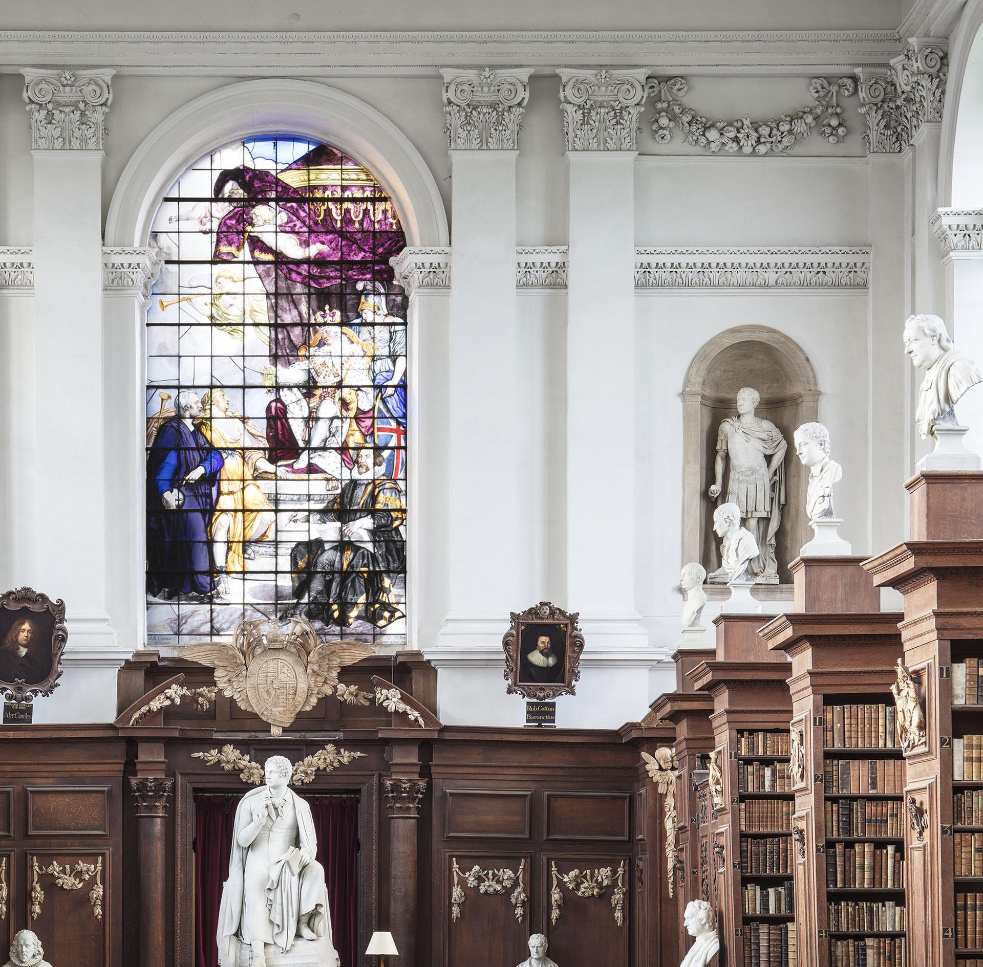 Wren Library, Cambridge, England, German Interior Architecture Photograph For Sale 1