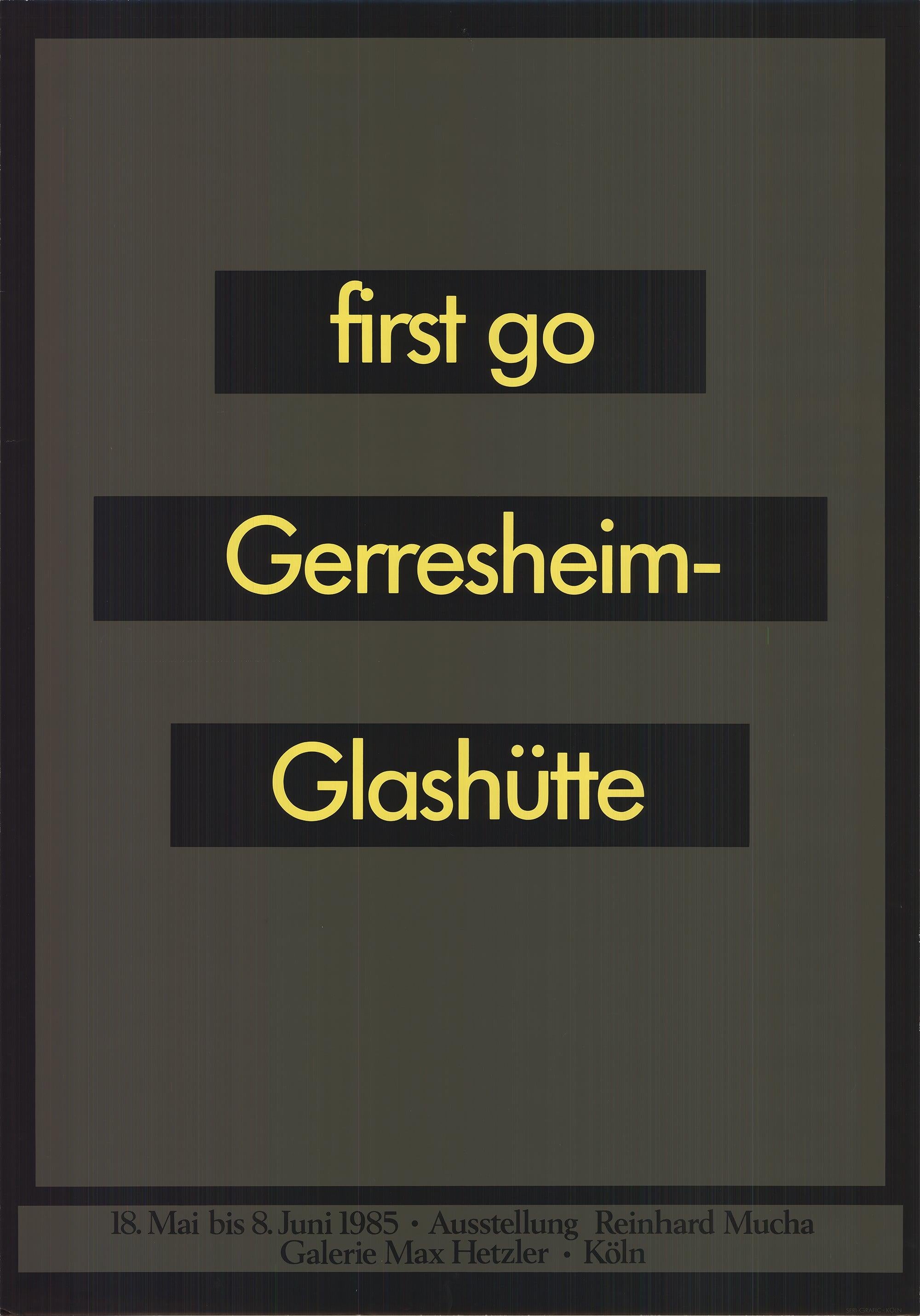 « Galerie Hetzler » 1985-