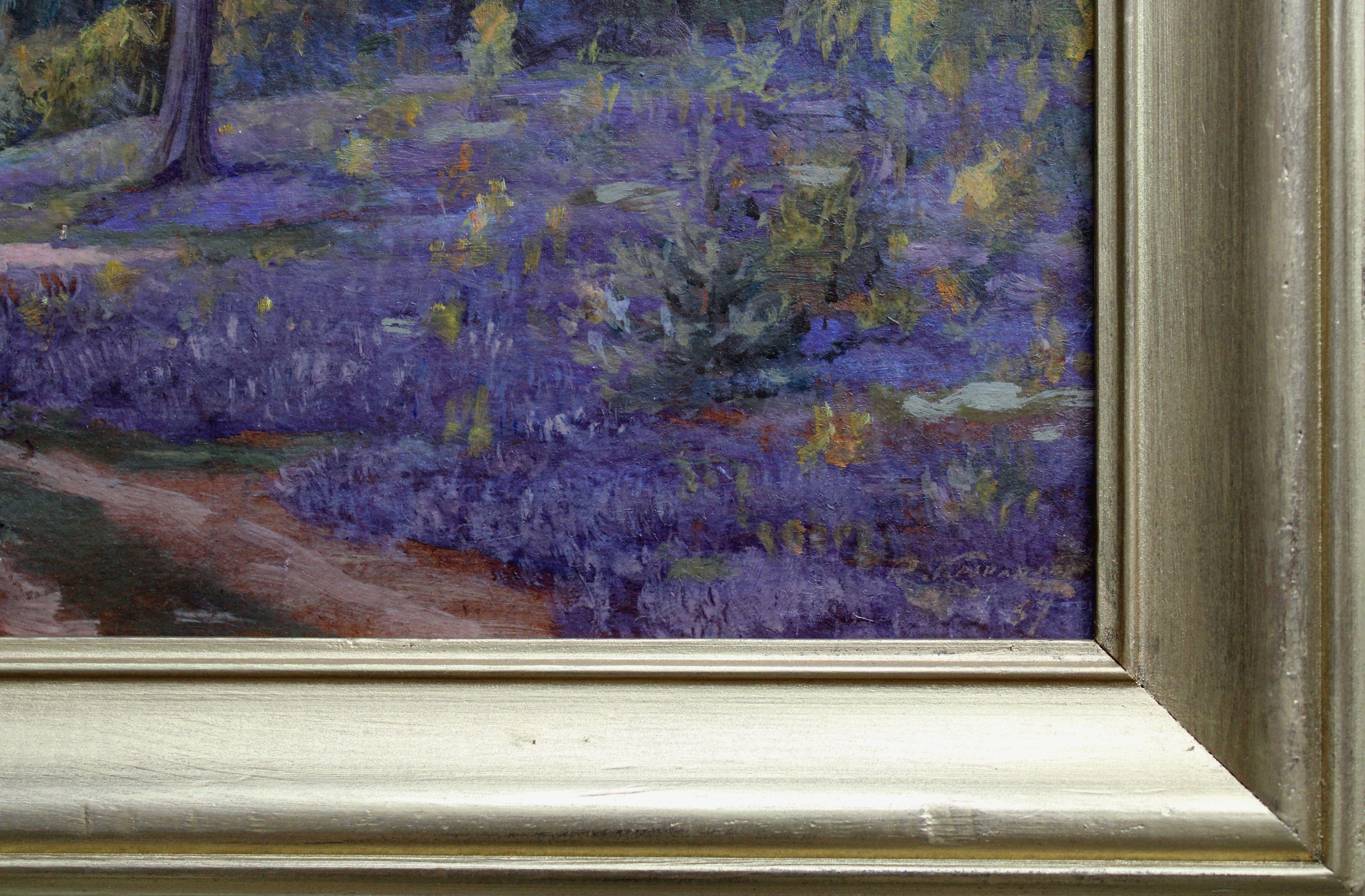 Paysage. 1937, huile sur carton, 34x40 cm - Impressionnisme Painting par Reinhold Kasparsons