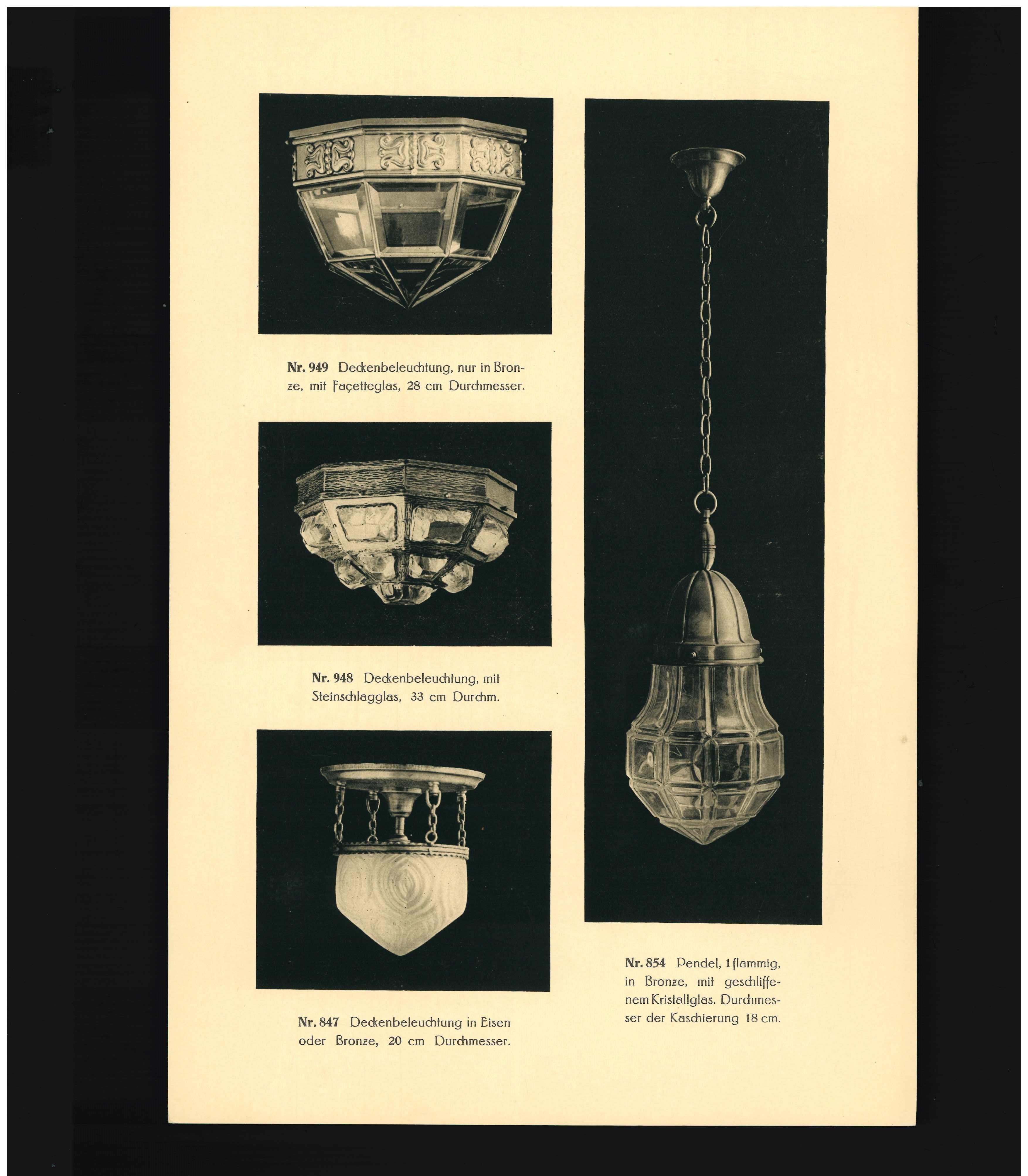 Reinhold Kirsch, German Early 20th Century Electric Lighting Catalogue (Book) In Good Condition For Sale In North Yorkshire, GB