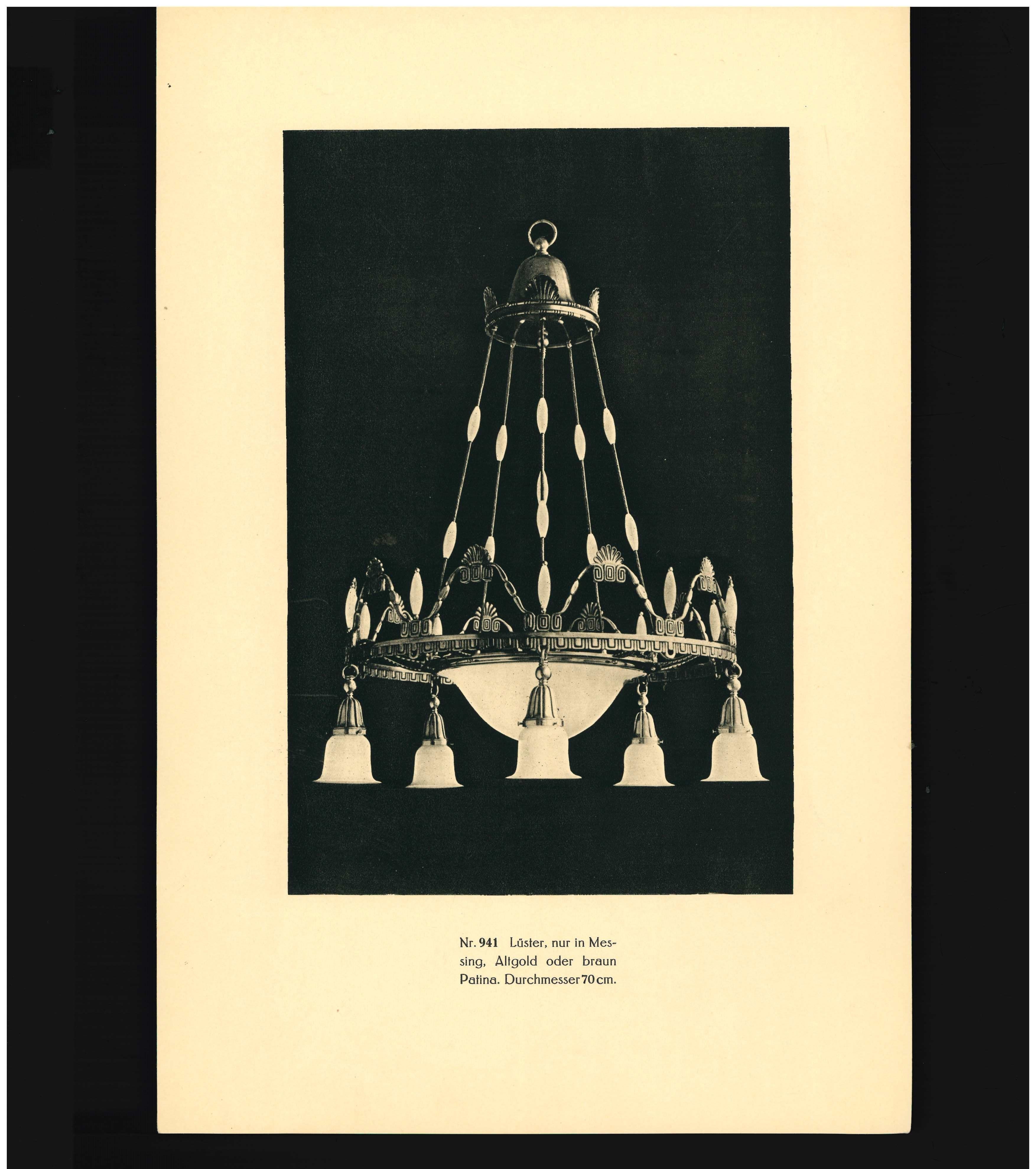Paper Reinhold Kirsch, German Early 20th Century Electric Lighting Catalogue (Book) For Sale