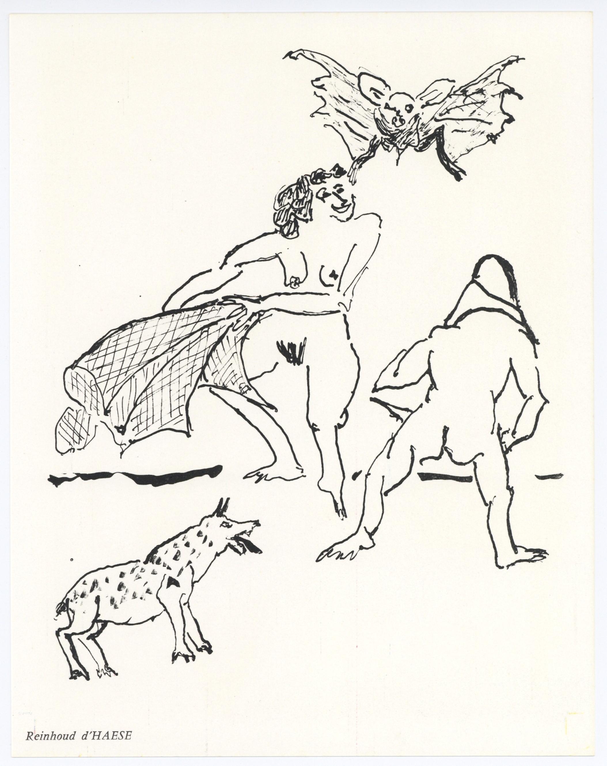 Reinhoud d'Haese Figurative Print - original lithograph