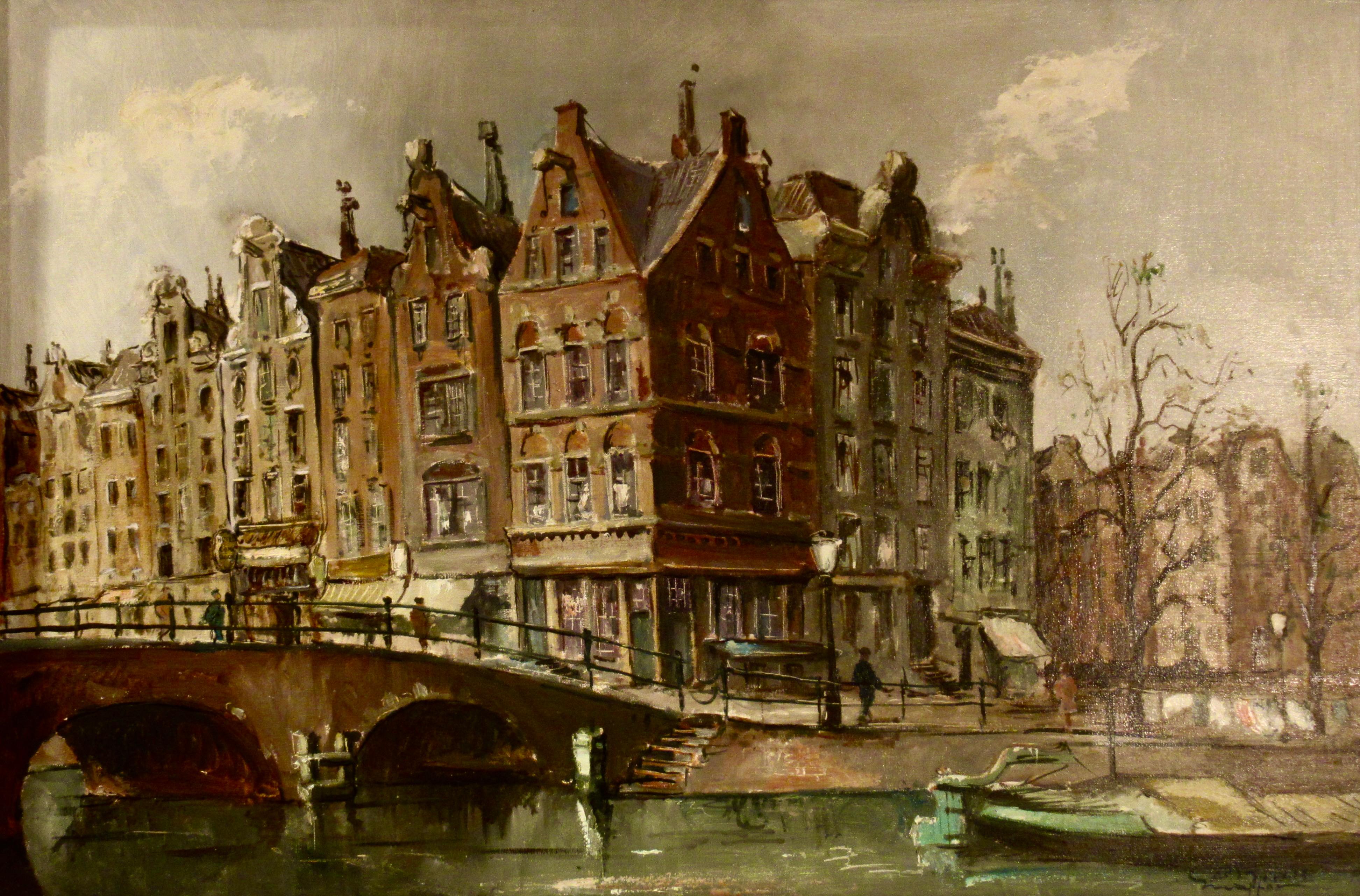 Amsterdam - Painting di Reinier Wynand Snapper