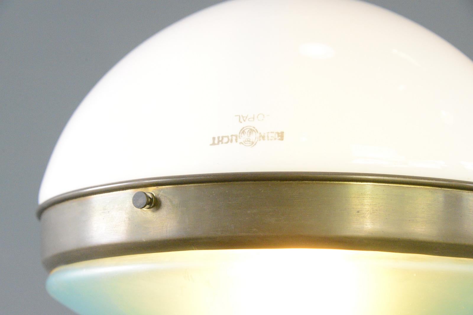 Glass Reinlicht Table Lamp Circa 1920s For Sale