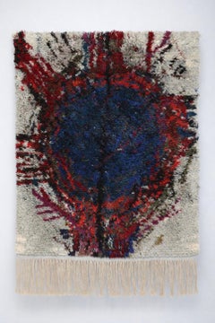 Reino Kosti "Ahjo" Rya Rug, Finland 1970s, Neovius.