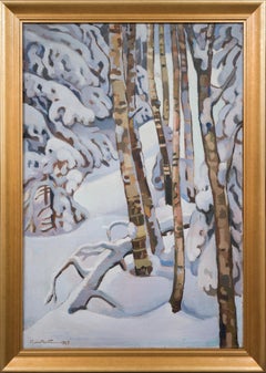 Birch Trees and Snow-Laden Spruces, 1927