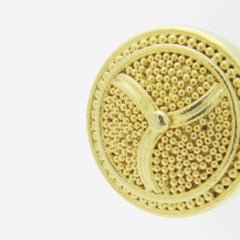 Reinstein Ross 22 Karat Gold Granulation Stud Earrings