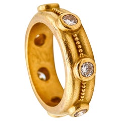 Reinstein Ross Eternity Ring In 22Kt Yellow Gold With 1.05 Ctw in Diamonds
