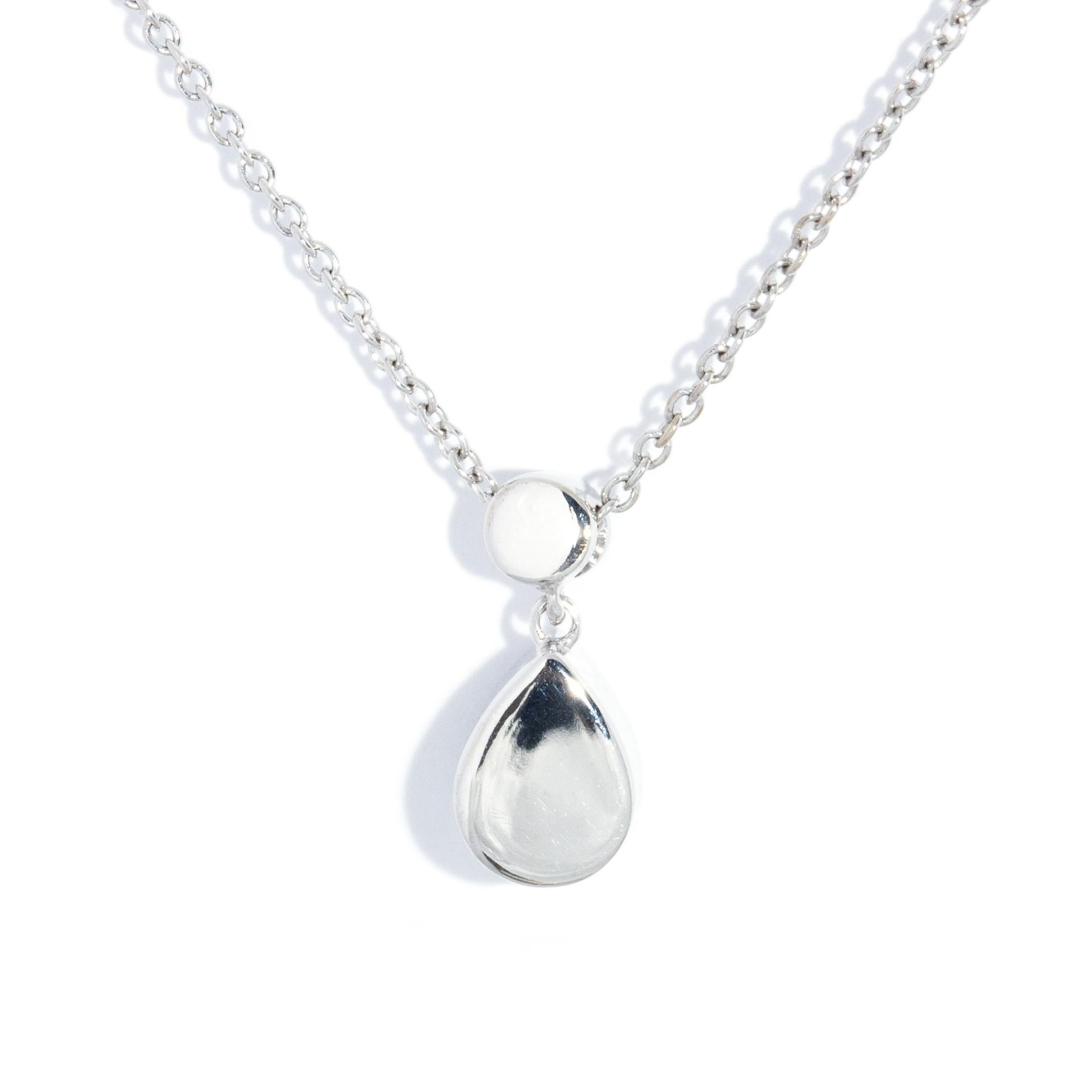 Collana Reinvented con smeraldo verde naturale e diamanti in oro bianco 18 carati in vendita 5