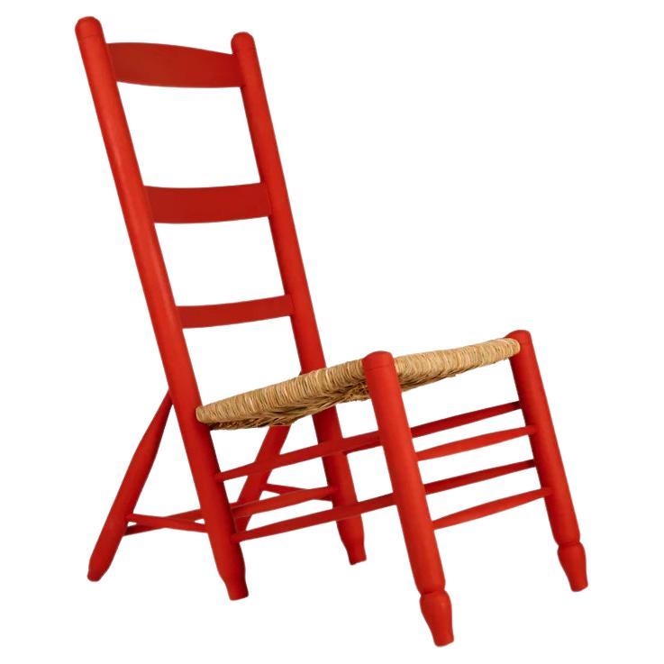 Reissue of 6-legged chair, Dalí
s favorite chair - Finished in red