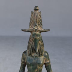 Réédition des dieux égyptiens de Louvres Tefnut et Thoth en bronze ou en régule