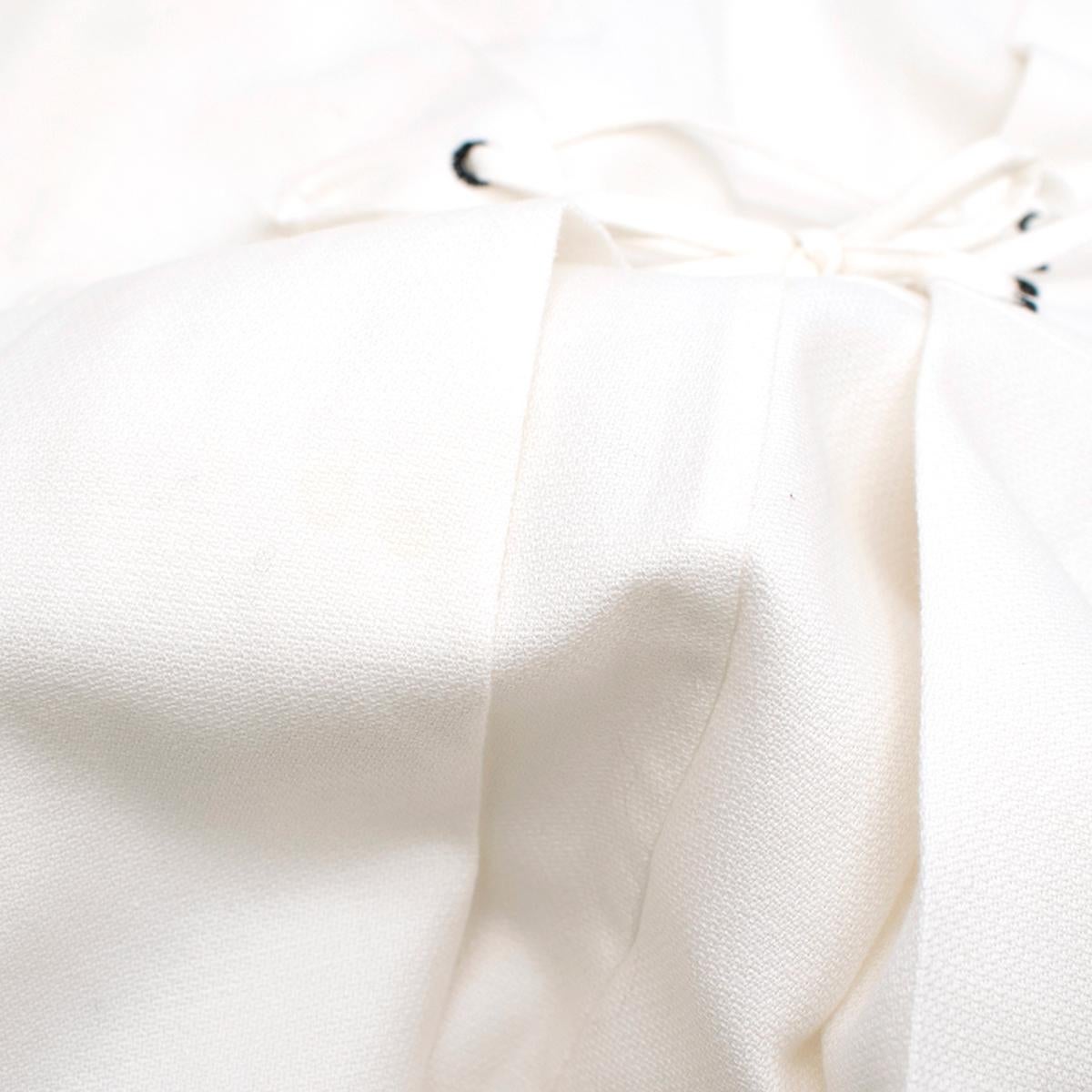 Women's Rejina Pyo Irene White Linen & Cotton-Blend Dress UK 10