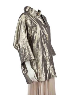 Rejina Pyo Metallic Oversized Shirt Size M