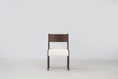 Reka Side Chair, Minimalist Velvet and Wood Dining Chair
