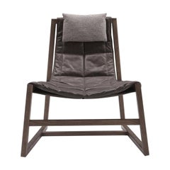 Relax Brown Lounge Chair by Controdesign Studio by Pacini & Cappellini