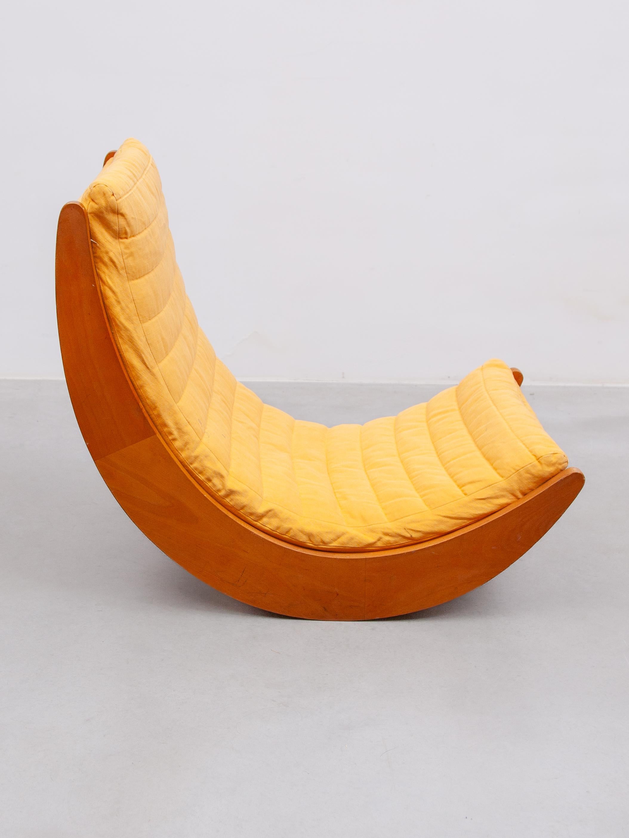 Sedia a dondolo 'Relaxer 2' di Verner Panton per Rosenthal Studio-Line, 1974 In condizioni buone in vendita a Antwerp, BE