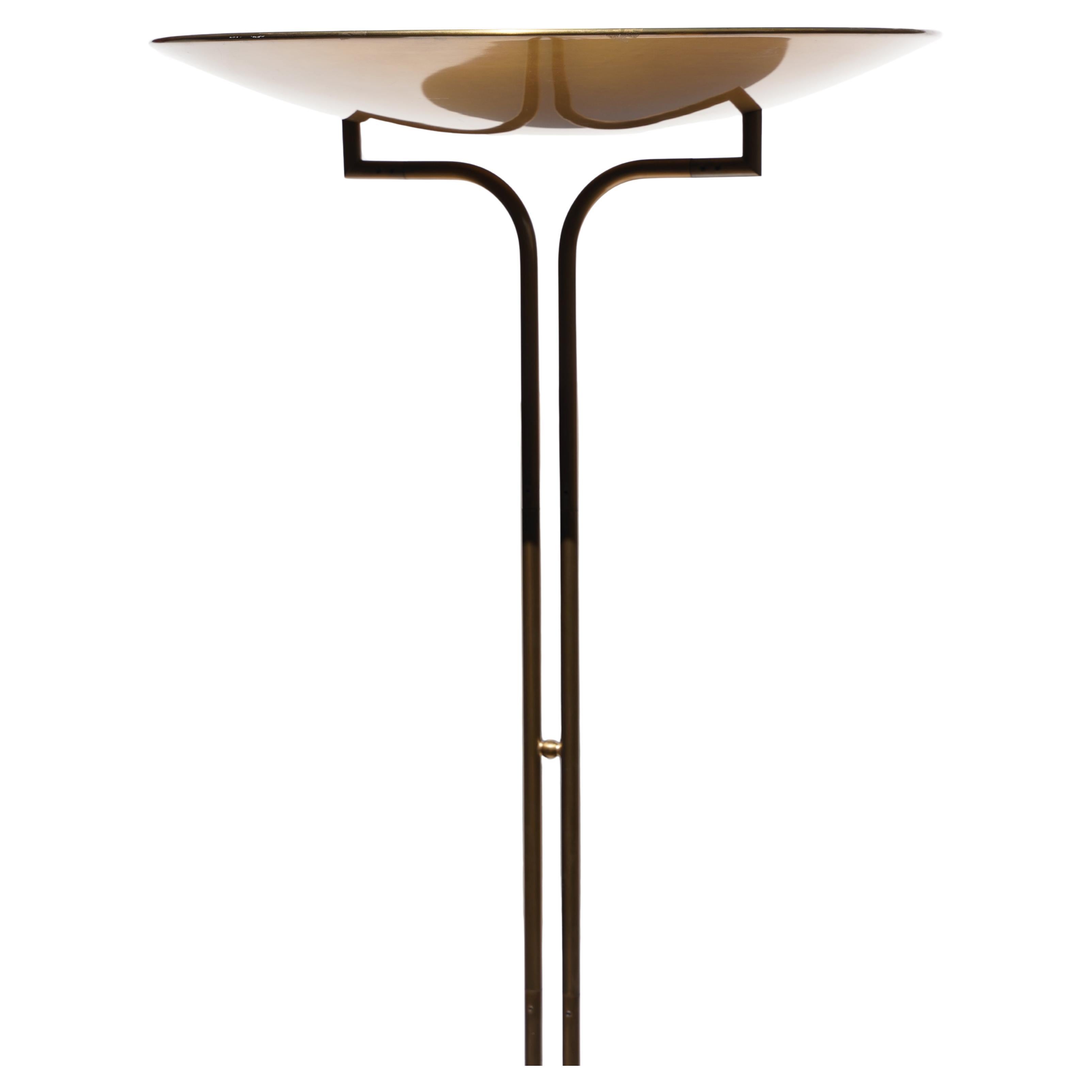 Fatto a mano Lampada da terra Relco Brass, Italia 1980 in vendita