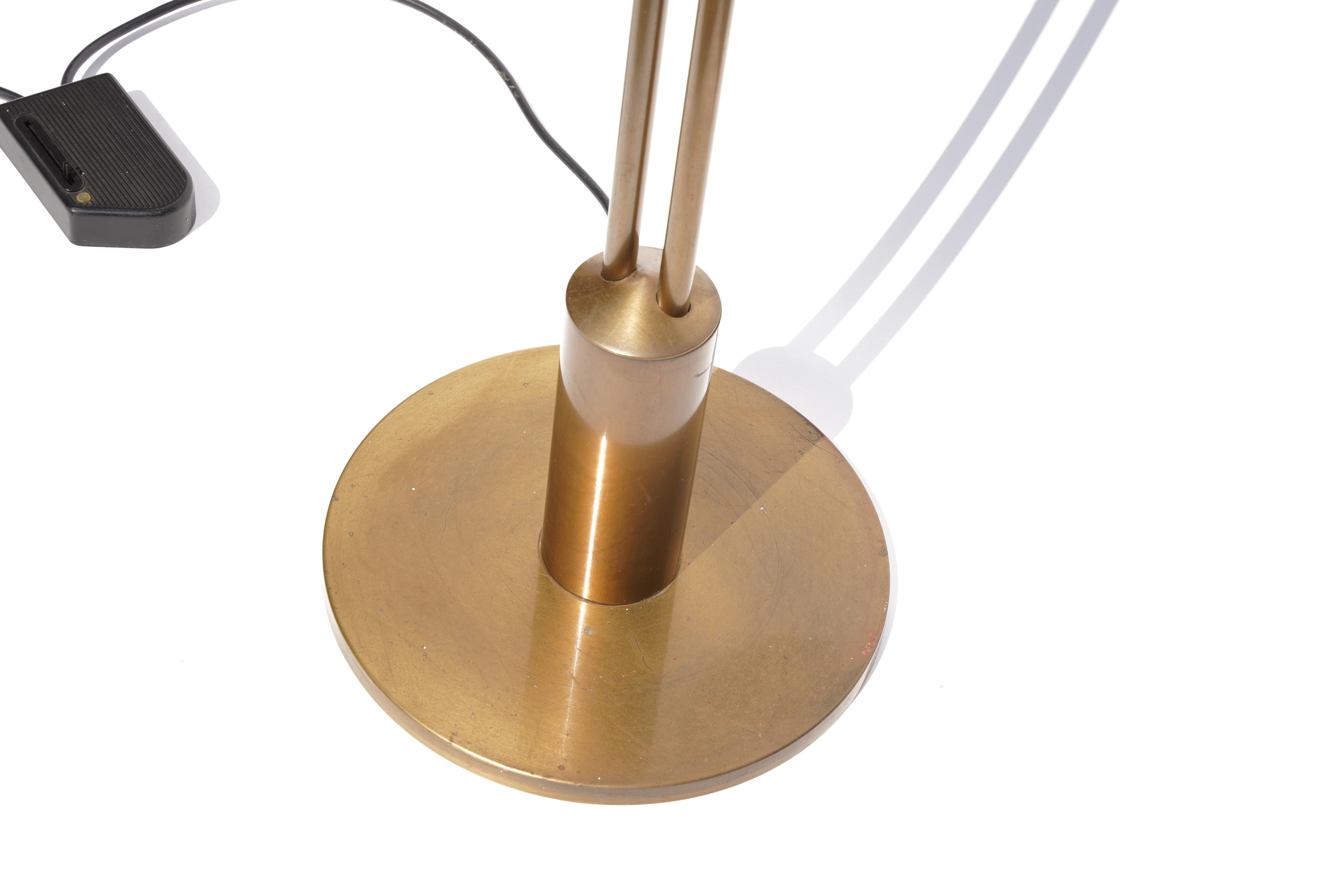 Lampada da terra Relco Brass, Italia 1980 in vendita 1