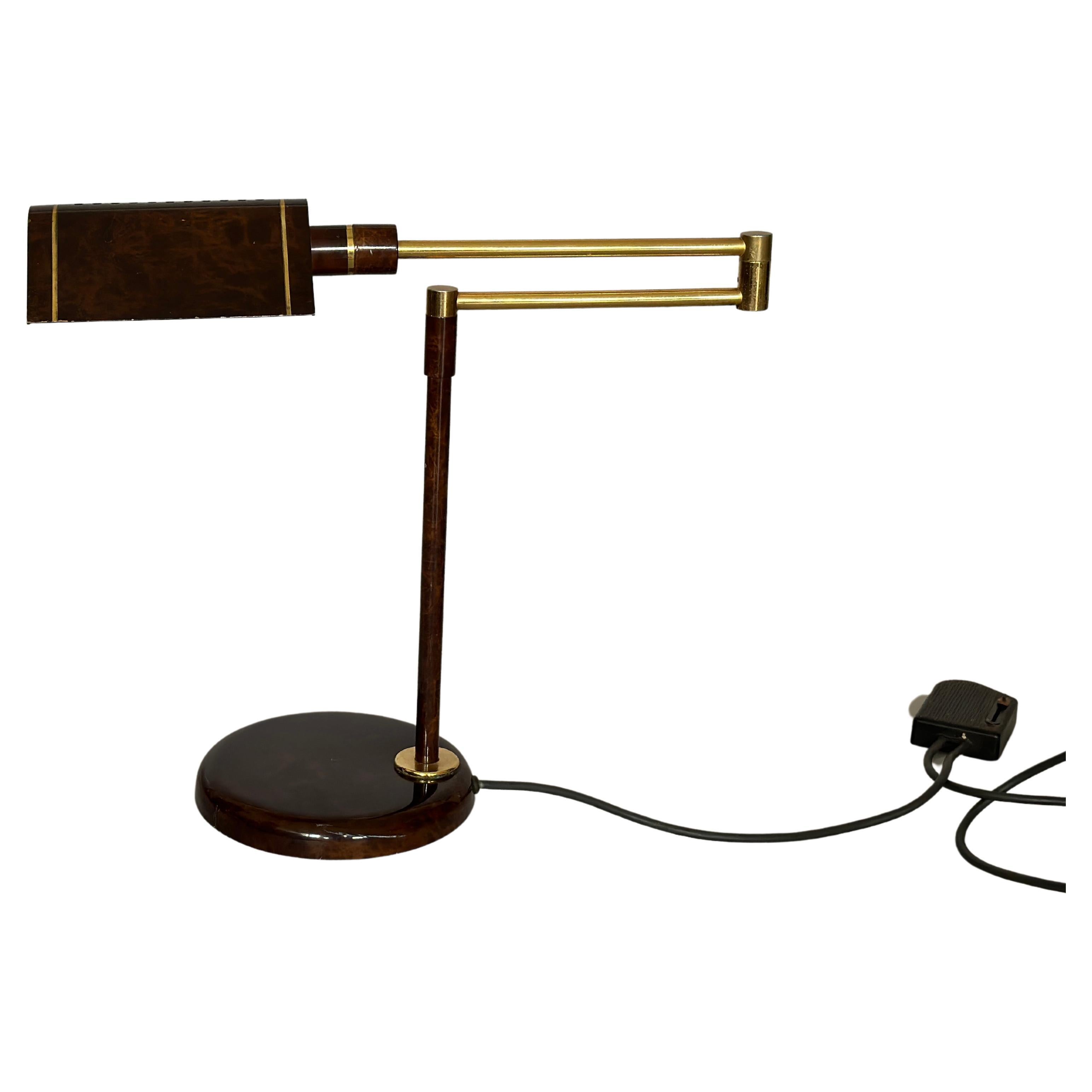 Lampe de bureau halogène Relco Milano des années 1970 en vente