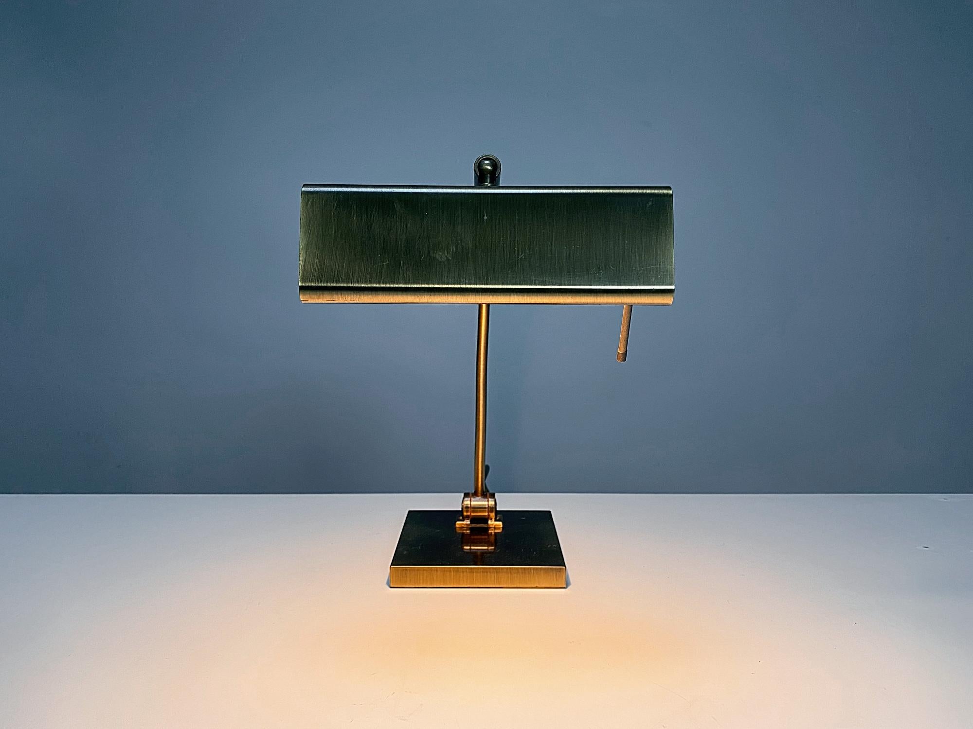 Relco Milano Midcentury Brass Table Lamp, 1970s, Italy In Good Condition In Biebergemund, Hessen