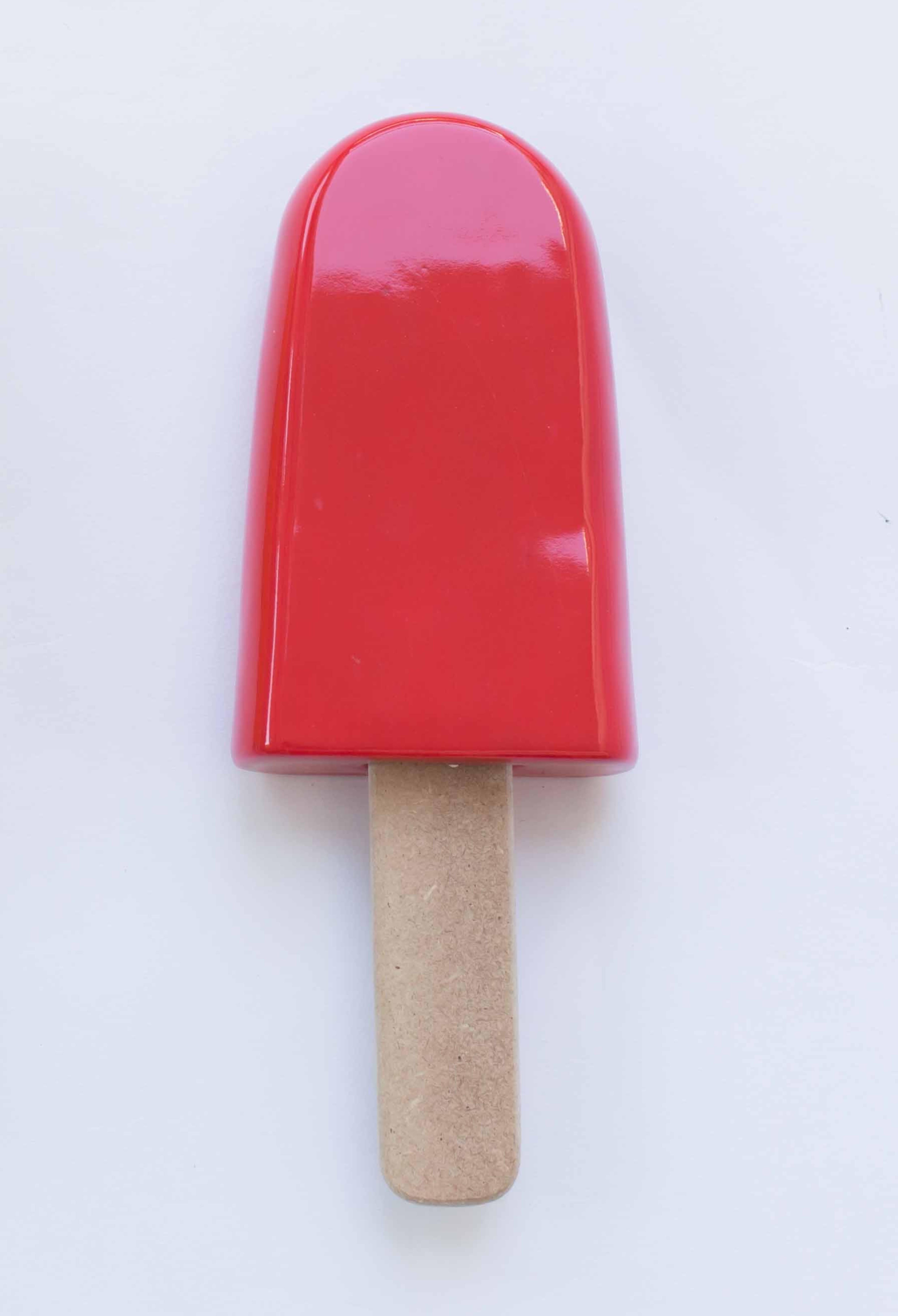 Ghiacciolo rosso in ceramica lucida in vendita 5