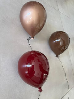 Set of 3 Clay Balloon Sculptures - New Fall Collection