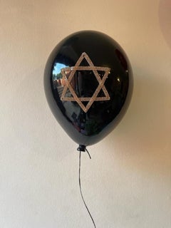 Swarovski Star Of David Ceramic Balloon, sculpture for wall, ceiling Big size