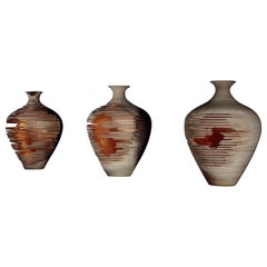 Relic Vessels Triptych - Ash & Rose Gold by Marc Fish