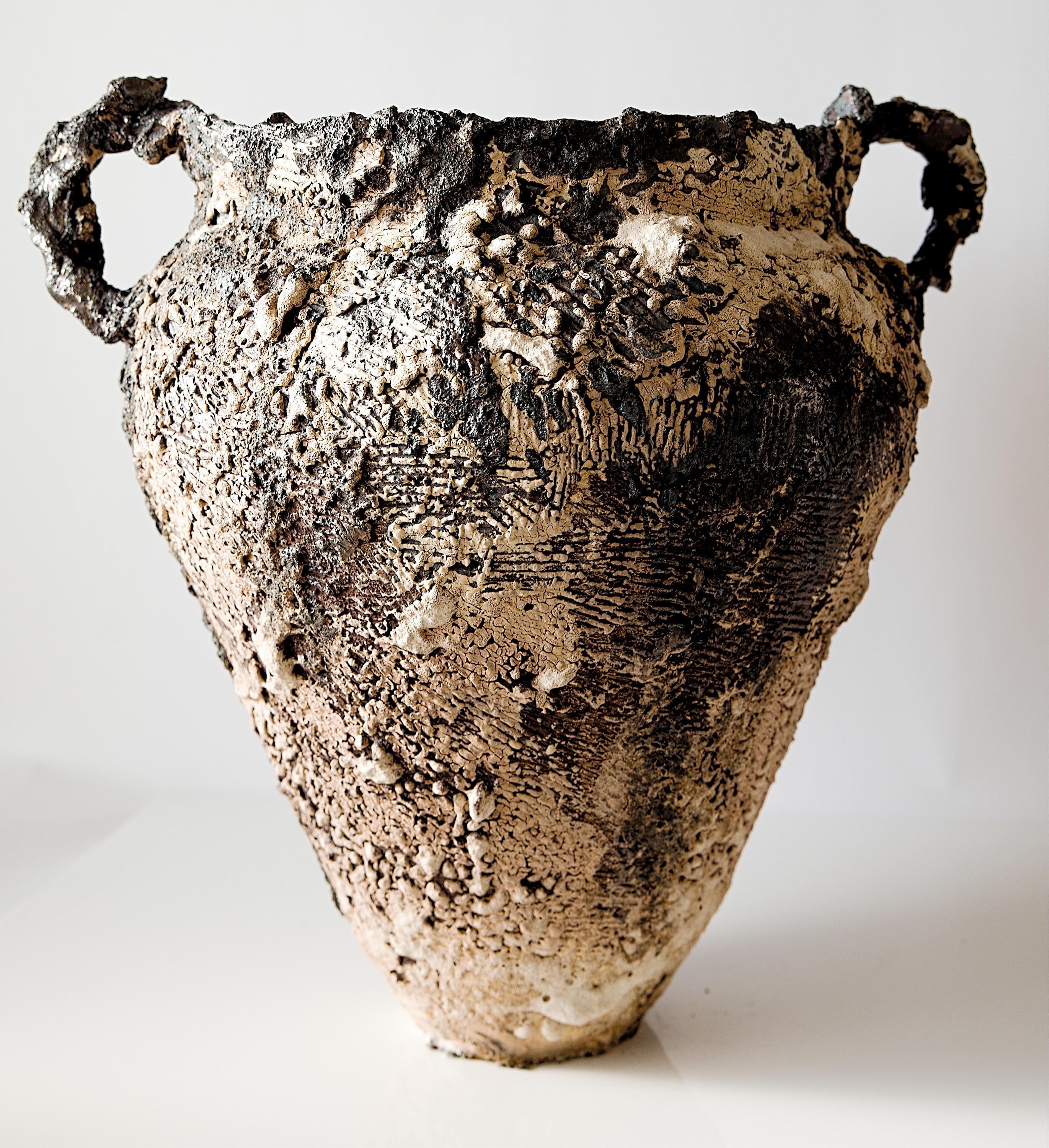 Relics Amphora Vase Large- Hand Made Vase For Sale 4