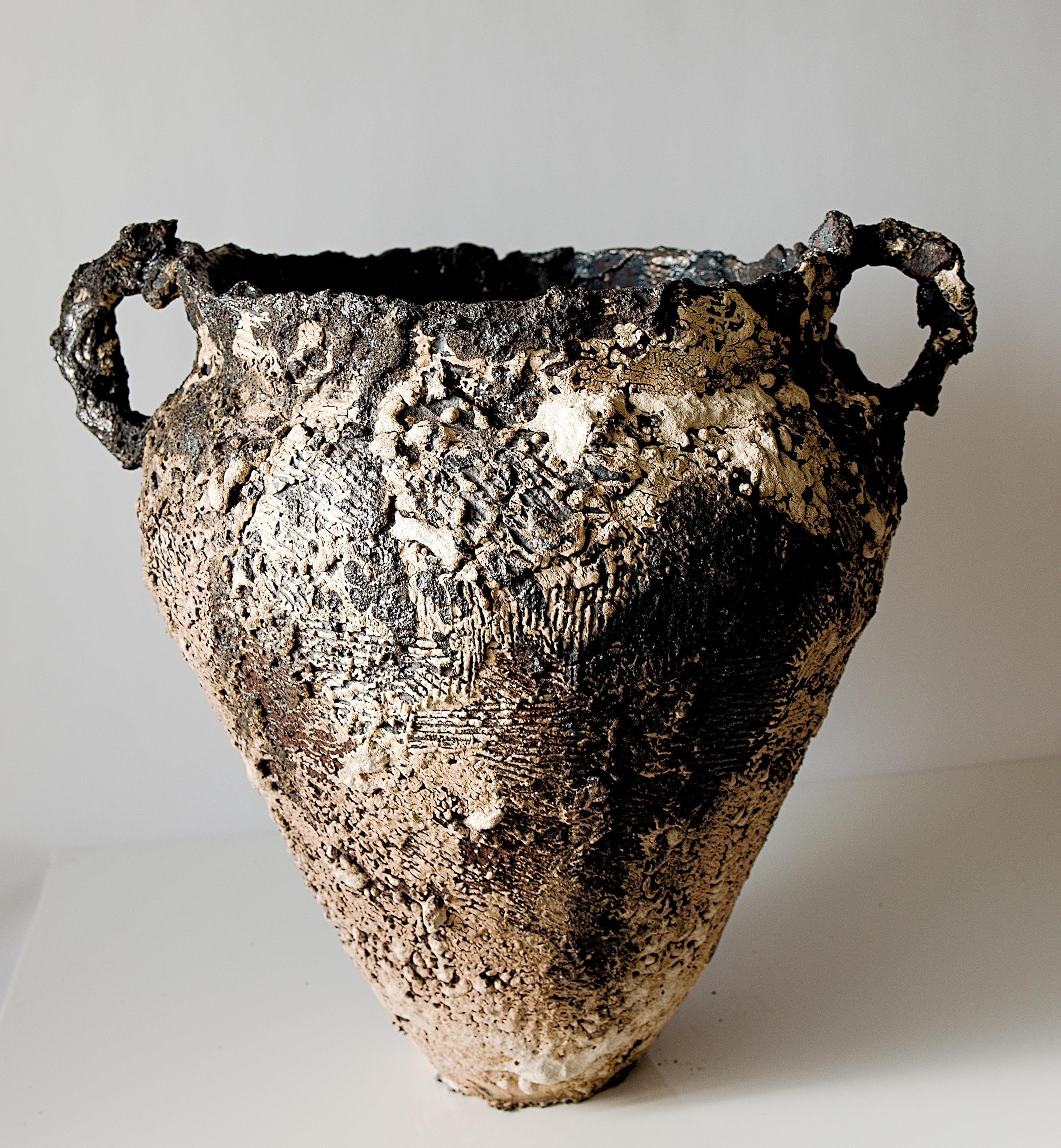 Relics Amphora Vase Large- Hand Made Vase For Sale 8