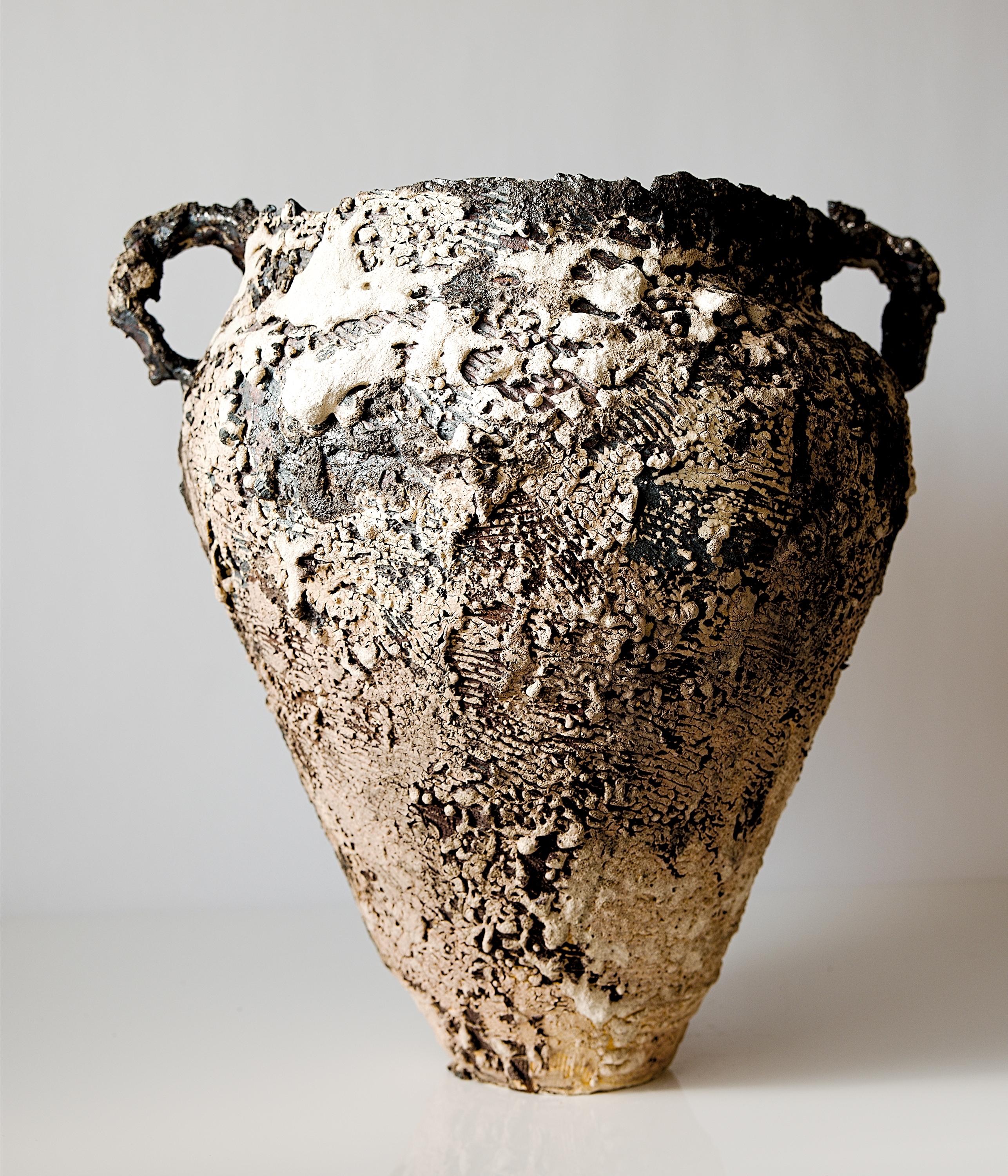 Organic Modern Relics Amphora Vase Large- Hand Made Vase For Sale