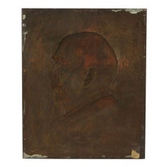 Relief Bronze Otto Von Bismark Plaque Harro Magnusson, 1896