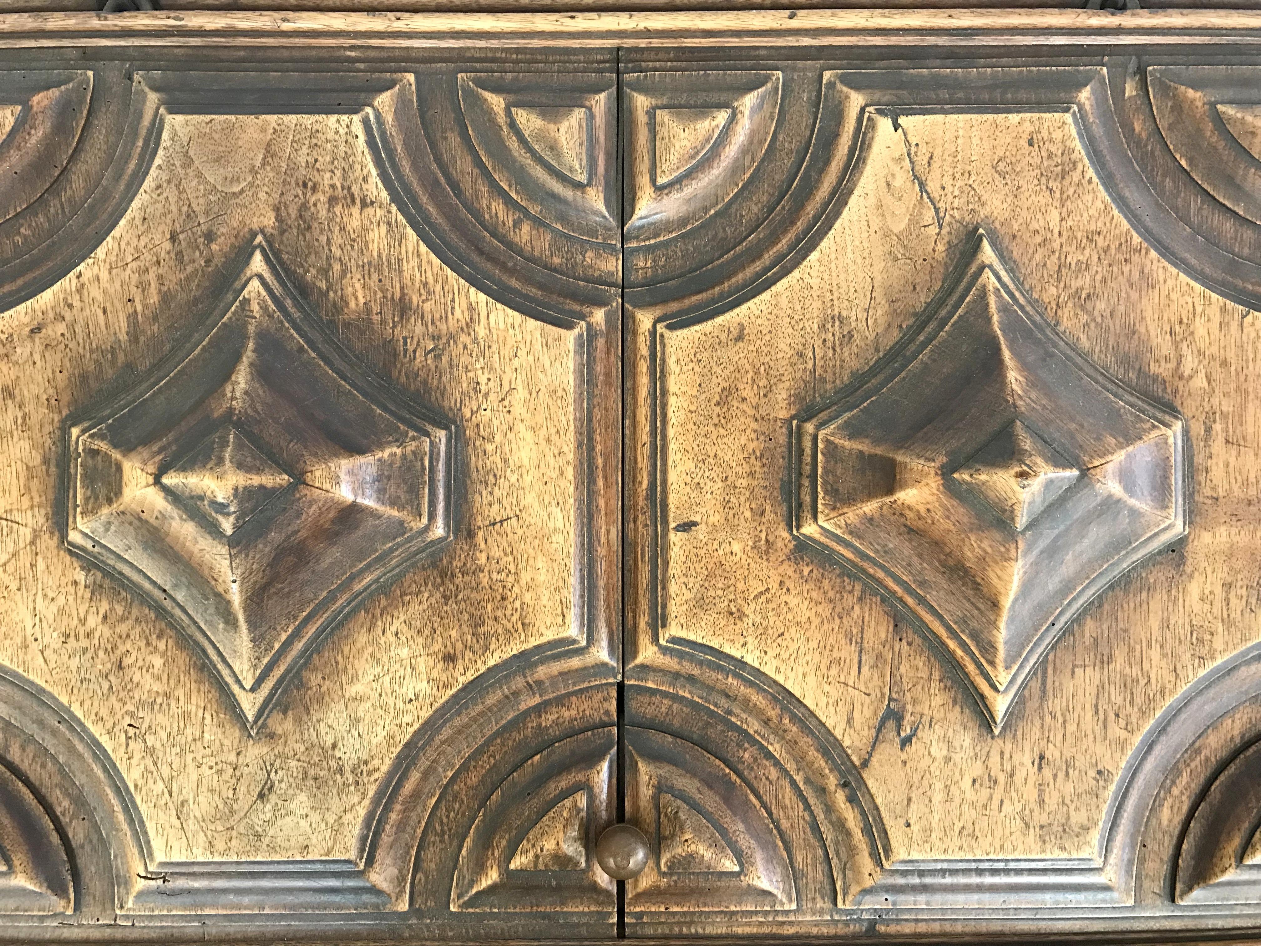 Relief Carved French 18th Century Chest from Academy Award Winner Elmo Williams For Sale 6