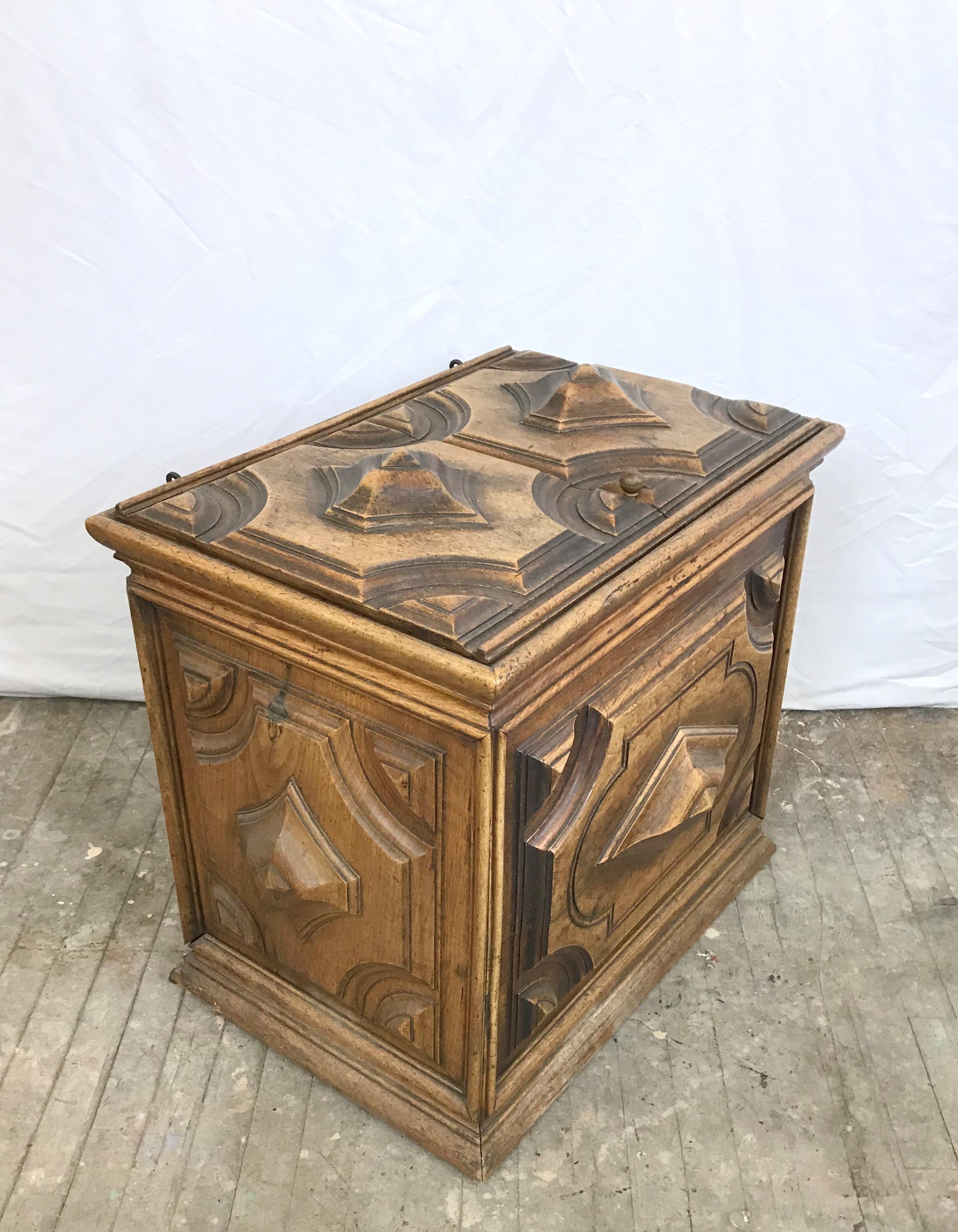 Relief Carved French 18th Century Chest from Academy Award Winner Elmo Williams In Good Condition For Sale In Portland, OR
