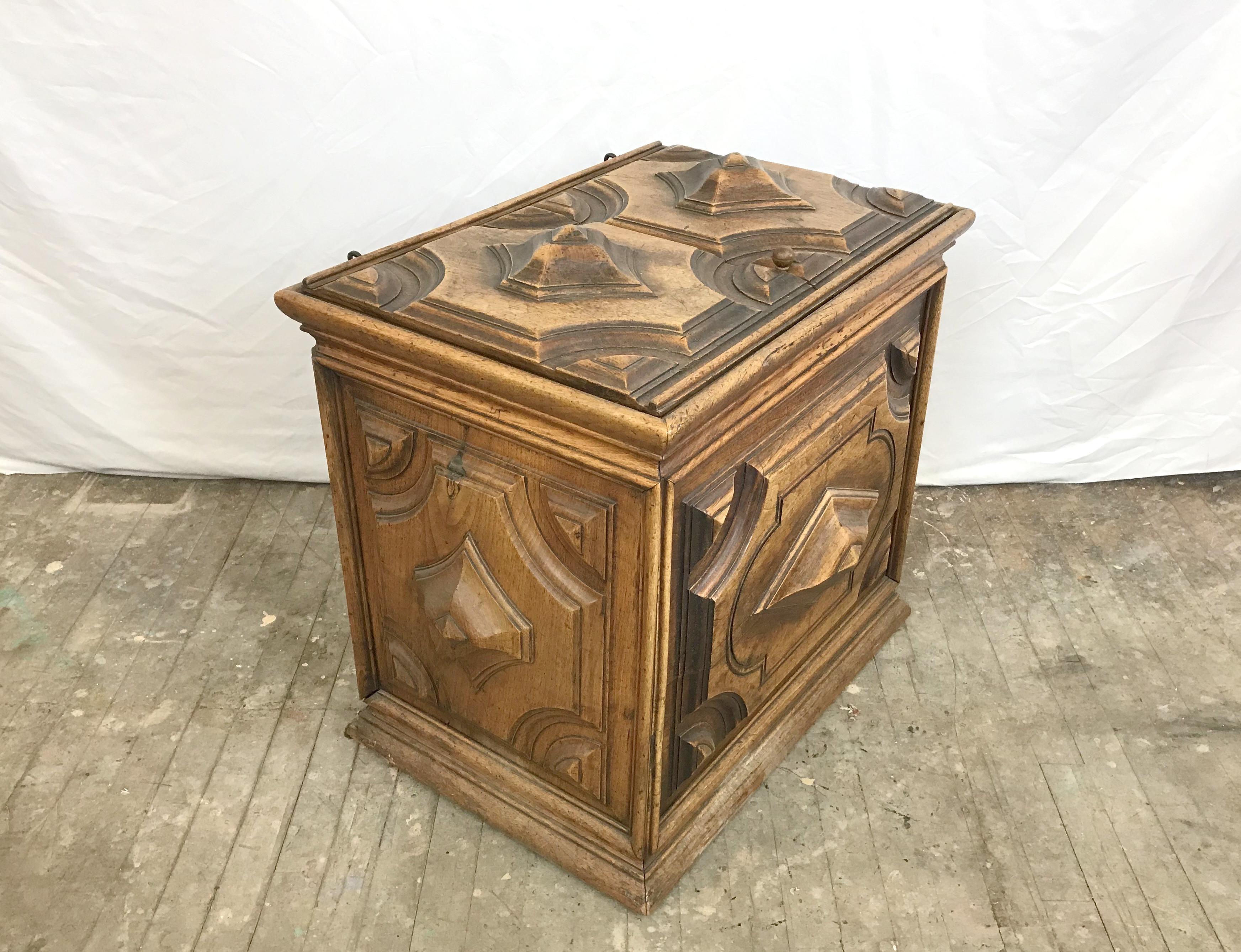 18th Century and Earlier Relief Carved French 18th Century Chest from Academy Award Winner Elmo Williams For Sale