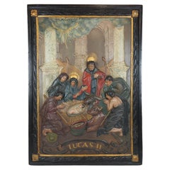 Relief depicting the nativity (Luke chapter II), ca. 1800, Cartapesta