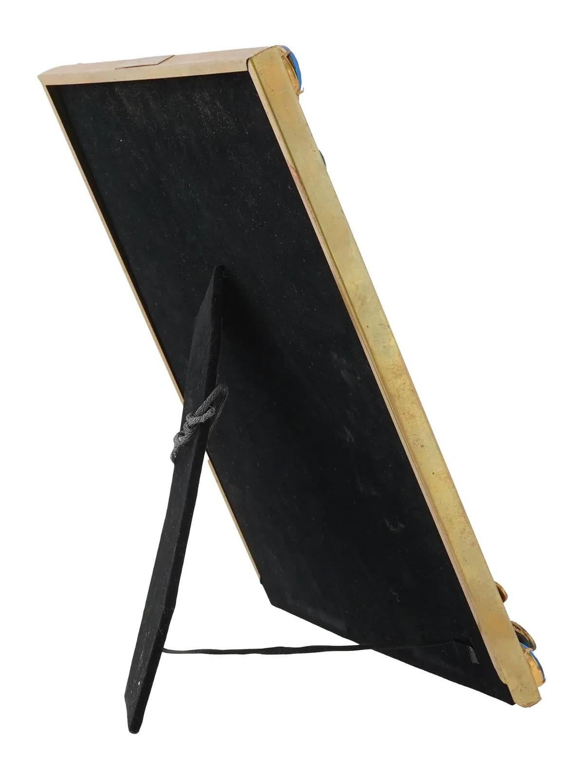 Relief Design vergoldetem Messing Bilderrahmen markiert (Zentralamerikanisch) im Angebot